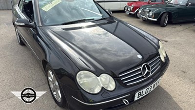 Lot 899 - 2003 MERCEDES CLK 240 AVANTGARDE AUTO