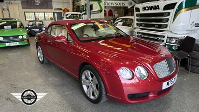 Lot 470 - 2007 BENTLEY CONTINENTAL GTC AUTO