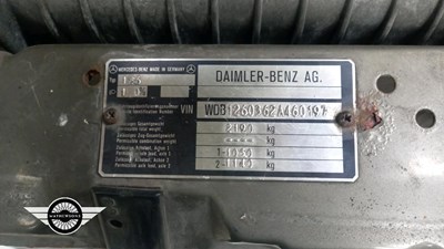 Lot 6 - 1989 MERCEDES 500 SE AUTO