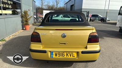 Lot 45 - 2000 VOLKSWAGEN GOLF
