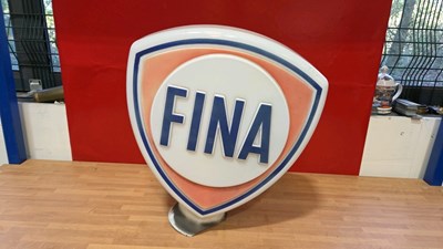 Lot 5 - FINA GLASS PETROL PUMP GLOBE