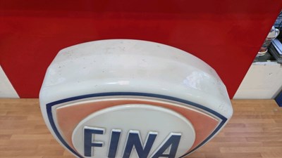 Lot 5 - FINA GLASS PETROL PUMP GLOBE