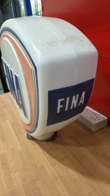 Lot 5 - FINA GLASS PETROL PUMP GLOBE
