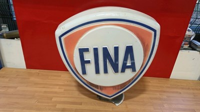 Lot 5 - FINA GLASS PETROL PUMP GLOBE