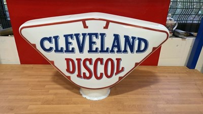 Lot 603 - CLEVELAND DISCOL GLASS PETROL PUMP GLOBE