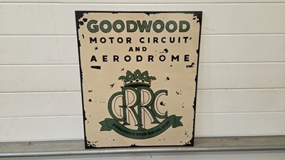 Lot 411 - WOODEN HAND PAINTED GOODWOOD SIGN