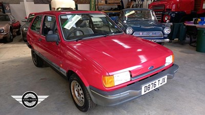Lot 644 - 1986 FORD FIESTA GHIA