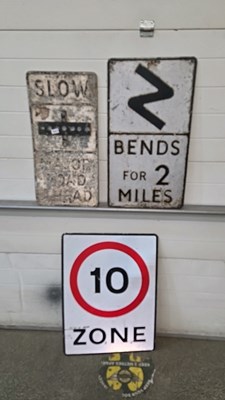 Lot 483 - 3 X ROAD SIGNS