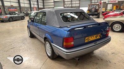 Lot 48 - 1990 FORD ESCORT XR3I CONV
