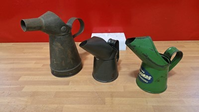 Lot 846 - 3 X SMALL OIL JUGS