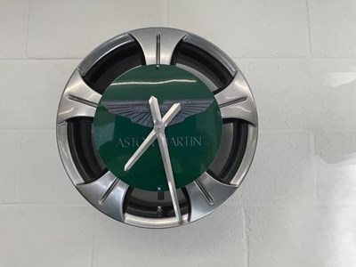 Lot 353 - ASTON MARTIN WHEEL CLOCK