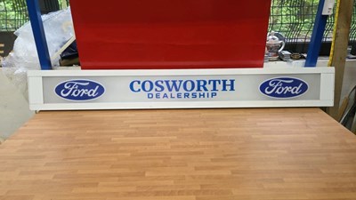 Lot 553 - FORD COSWORTH LIGHT UP SIGN 63" X 8"