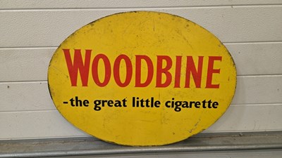 Lot 595 - WOODBINE THE GREAT LITTLE CIGARETTE SIGN 26" X 20"