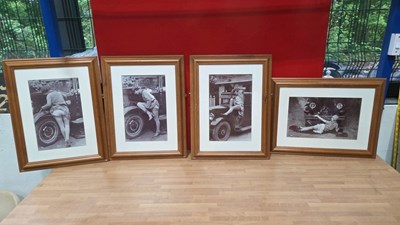 Lot 875 - AUTOMOBILE FRAMED PHOTOS
