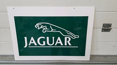 Lot 561 - JAGUAR PLASTIC SIGN 24" X 17"