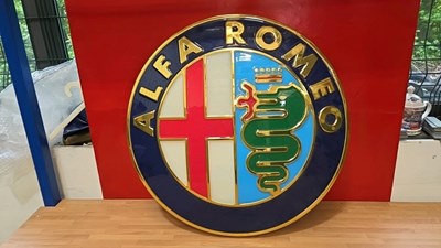 Lot 27 - ALFA ROMEO SIGN 25" DIA