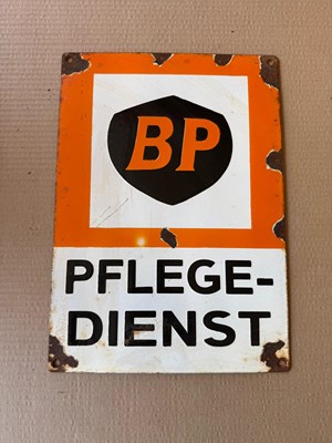 Lot 53 - BP ENAMEL SIGN 14" X 10"