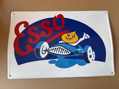 Lot 141 - ESSO MOTORING SIGN 24" X 16"