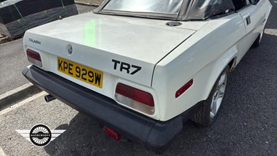 Lot 480 - 1980 TRIUMPH TR7 CONVERTIBLE