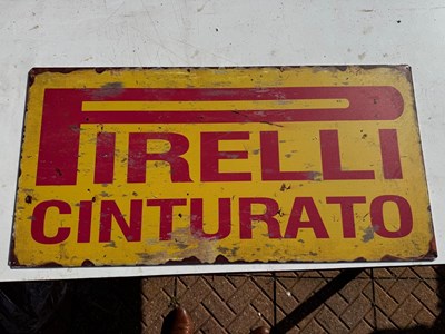 Lot 647 - PIRELLI CINTURATO SIGN 40" X 20"