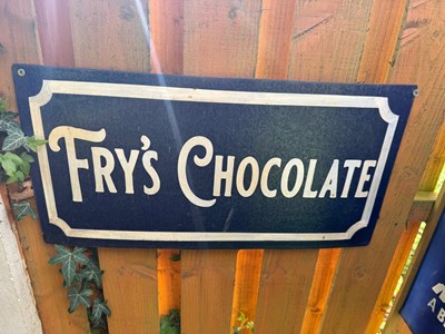 Lot 785 - FRY'S CHOCOLATE SIGN 22" x 11"
