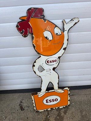 Lot 823 - MRS DRIP ENAMEL SIGN 30" X 14"