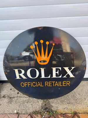 Lot 829 - ROLEX ENAMEL SIGN 30" DIA