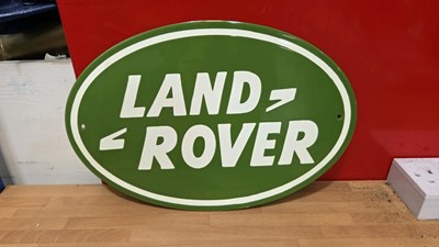 Lot 395 - LAND ROVER SIGN 16" X 10"