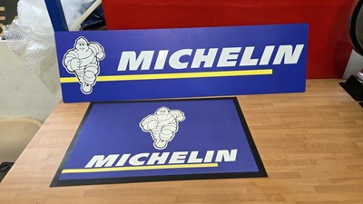 Lot 171 - PLASTIC MICHELIN SIGN & DOOR MAT