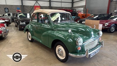 Lot 422 - 1963 MORRIS MINOR