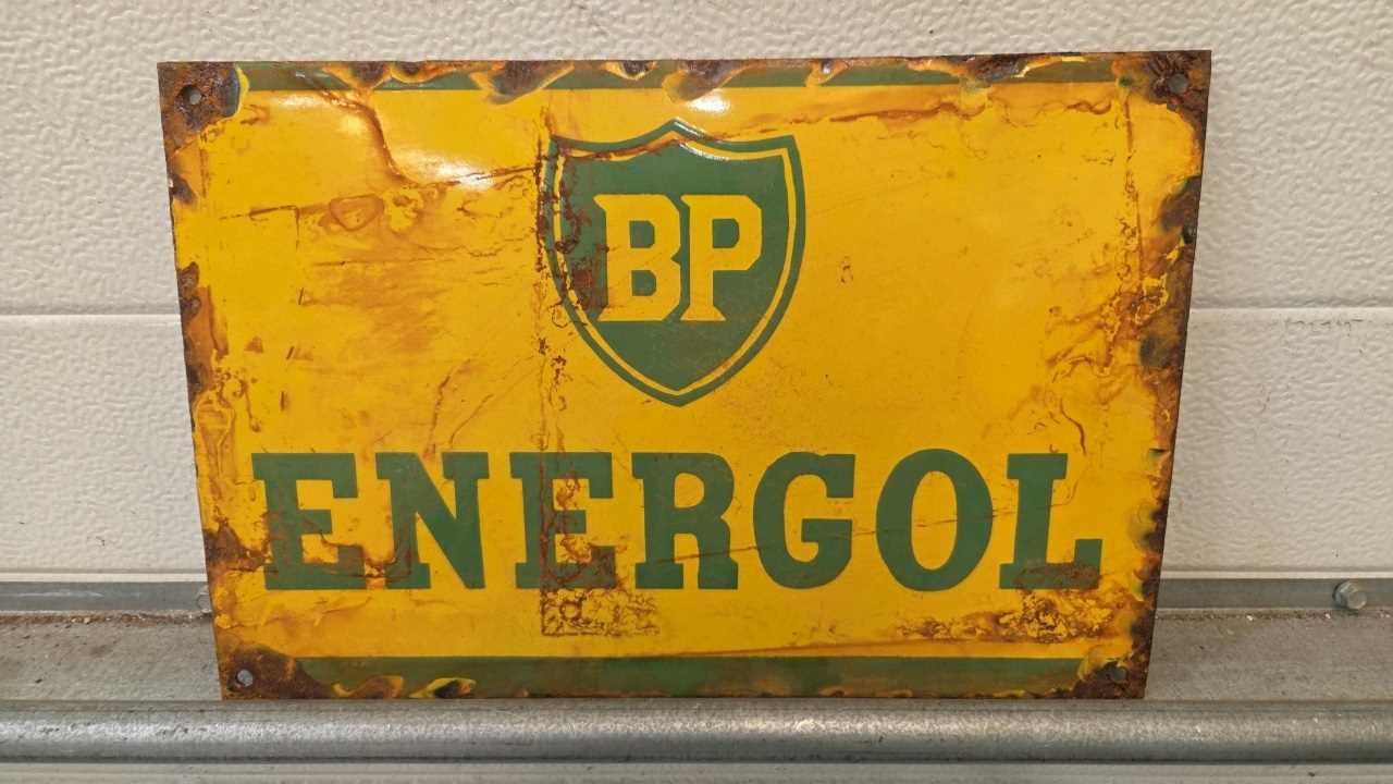 Lot 23 - BP ENERGOL ENAMEL SIGN 14" X 9.5"