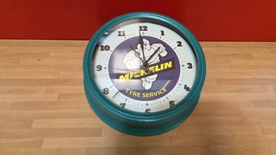 Lot 479 - MICHELIN CLOCK 10" DIA