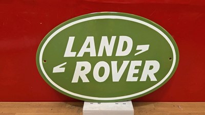 Lot 293 - LAND ROVER ENAMEL SIGN 16" X 11"