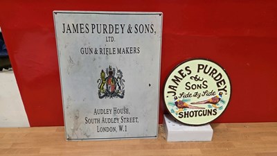 Lot 467 - 2 X JAMES PURDEY SIGNS