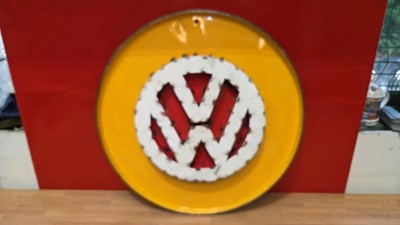 Lot 749 - METAL VW SIGN 24" DIA