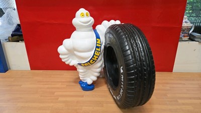 Lot 525 - MICHELIN MAN + TYRE 18" TALL 15" WIDE