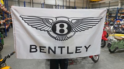 Lot 277 - BENTLEY , DOUBLE SIDED FLAG 55" X 33"