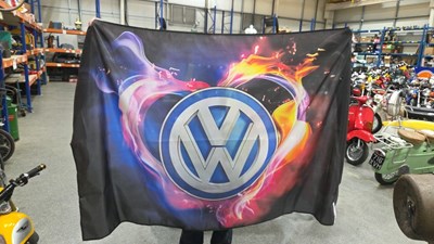 Lot 577 - VW DOUBLE SIDED FLAG 66" X 46"