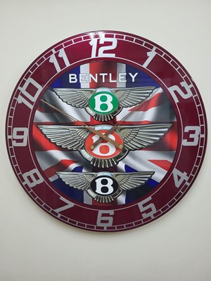 Lot 337 - HANDMADE 32" BENTLEY CLOCK