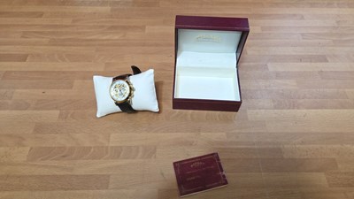 Lot 153 - ROTARY 24 CARAT GOLD PLATED WATCH