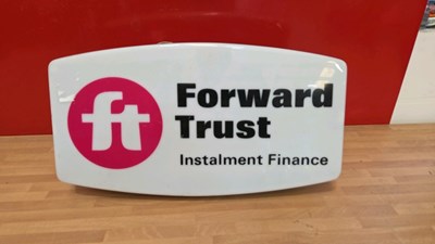 Lot 585 - FORWARD TRUST SHOWROOM LIGHT UP SIGN