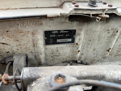 Lot 468 - 1964 ALFA ROMEO 2600 SPRINT
