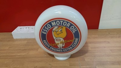Lot 529 - ESSO MOTOR OIL SMALL GLASS GLOBE