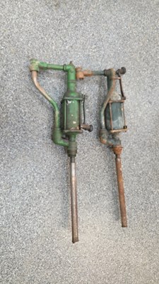 Lot 517 - PAIR OF BARREL OIL PUMPS