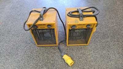 Lot 883 - PAIR OF MASTER 110V HEATERS