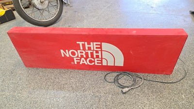 Lot 847 - THE NORTH FACE LIGHT UP SIGN 47" X 14"