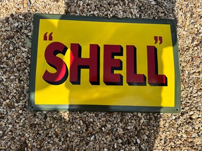 Lot 29 - SHELL PAINTED SIGN 24" X 16"