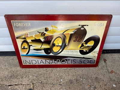Lot 579 - INDIANAPOLIS 500 SIGN 24" X 16"