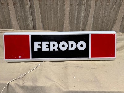 Lot 379 - FERODO LIGHT UP SIGN 50" X 14"