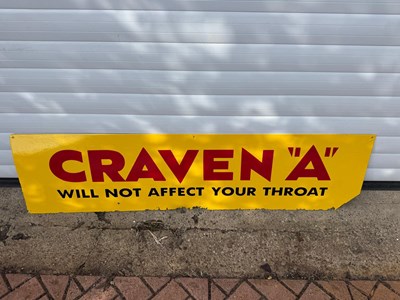 Lot 597 - CRAVEN "A" SIGN 48" X 12"